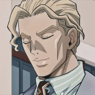 💥 Yoshikage Kira JoJo's Bizarre Adventure Anime, JoJo's Bizarre Adventure, Yoshikage Kira, Kira Yoshikage whatsapp sticker