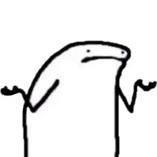 🌟 gambar tongkat, angkat bahu, pertanyaan telegram sticker