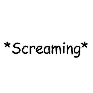 🎸 Screaming крик, восклицание, крик, вопль, текст, выражение telegram sticker