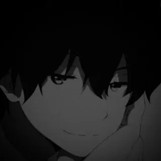 🎵 anime, cartoon, jongen, man, portret telegram sticker