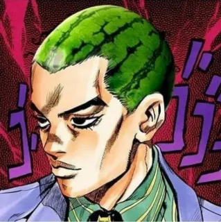 🍉 Anime, Manga, Charakter, Wassermelonen-Haar, Porträt telegram sticker
