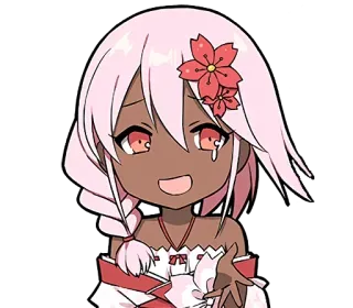 😓 Anime, Fofo, Garota, Flor de cerejeira, Desenho animado, Personagem whatsapp sticker