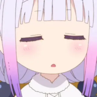 🍚 Kanna Kamui Miss Kobayashi's Dragon Maid Anime, Mangá, Kanna, Fofo, Kawaii, Dragão, Miss Kobayashi's Dragon Maid whatsapp sticker