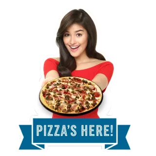 🍕 PIZZA'S HERE! pizza, comida, entrega, restaurante, comida, para llevar telegram sticker