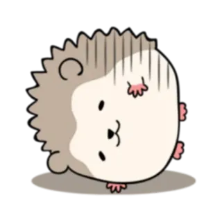 💫 erizo, lindo, dibujos animados, animal, pegatina, kawaii telegram sticker