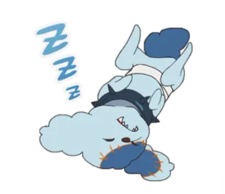 🐶 ZZZ Мультфильм, Милый, Спящий, Облако, Сон, Сонный telegram sticker