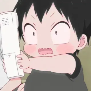 ❤️‍🔥 Anime, Bambino, Cartoni animati, Carino, Bebè telegram sticker