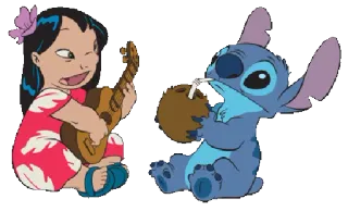 🎸 Lilo Lilo & Stitch Dibujos animados, Disney, Mono, Stitch, Lilo, Alien telegram sticker