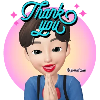 🙏 Thank You gracias, saludo, dibujo animado, lindo telegram sticker
