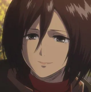 Mikasa Ackerman - @sereexena telegram stickers