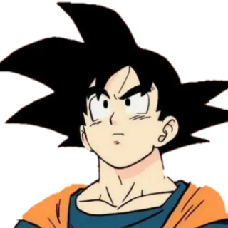 🤨 Goku Dragon Ball 애니메이션, 드래곤볼, 손오공, 만화, 격투 telegram sticker