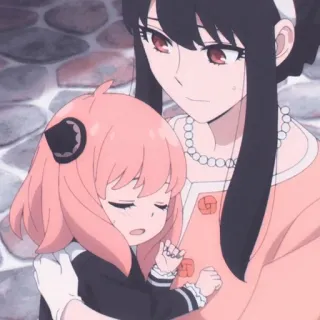 🤗 Anya Forger Spy x Family Anime, Keluarga, Imut, Yor Forger, Spy x Family telegram sticker