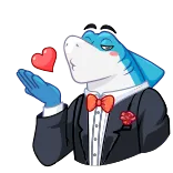 Shark Boss telegram stickers
