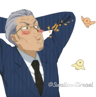 😗 @Swag Anime, Hình dán, Ông già, Hoạt hình, Nhân vật telegram sticker