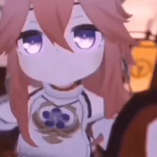 🤬 Yae Miko Genshin Impact Anime, Videogioco, Genshin Impact, Yae Miko, Personaggio telegram sticker