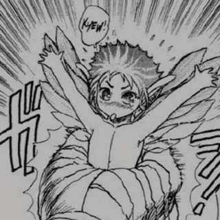 ➿ Kyew! Manga, Fee, Vleugels, Leuk, Cartoon telegram sticker