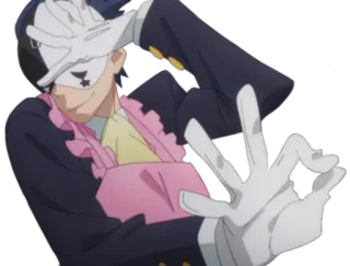 👌 Anime, Personagem, Sinal de OK, Gesto, Luvas telegram sticker