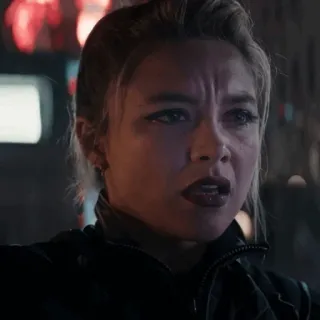 😐 Yelena Belova marvel, mcu, yelena, florence pugh, florencia pugh whatsapp sticker