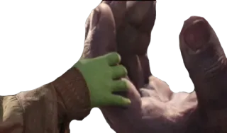 🤝 Shrek Shrek, Poignée de main, Meme, Ogre telegram sticker