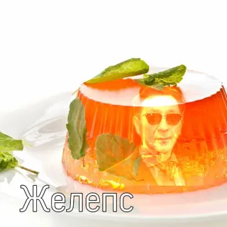 🍨 Желепс gelatina, comida, sobremesa, hortelã, laranja telegram sticker