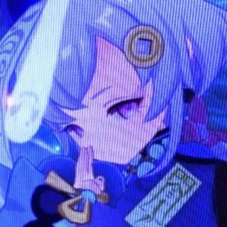 🌰 Qiqi Genshin Impact Anime, Videogame, Genshin Impact, Qiqi, Leuk whatsapp sticker