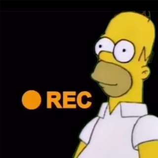 Гомер Симпсон @stickernayaa telegram stickers