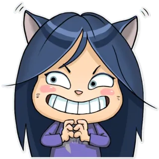 Kitty The Witch telegram stickers