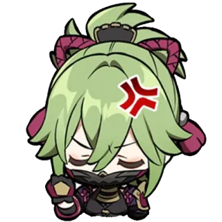 ⚡ anime, sticker, chibi, kawaii, cartoon, expression, angry telegram sticker
