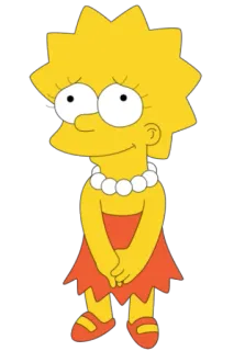 ☺️ Lisa Simpson The Simpsons Cartoon, Animation, TV Serie, Lisa Simpson, Die Simpsons telegram sticker