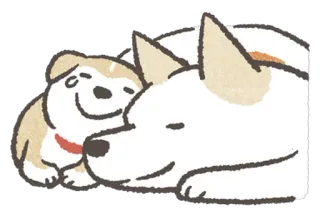 😊 cão, cachorro, animal, animal de estimação, fofo, carinhoso, desenho animado whatsapp sticker