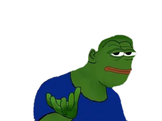 😐 Pepe the Frog Pepe, o Sapo, Meme, Meme da internet, Sapo, Personagem whatsapp sticker