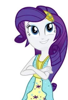 👍 Rarity My Little Pony: Equestria Girls Seltenheit, My Little Pony, Equestria Girls, Cartoon, Charakter, Mädchen whatsapp sticker