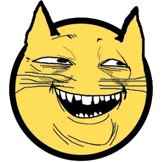 😺 Meme, Chat, Drôle, Emoji, Internet, Humour, Sarcastique telegram sticker
