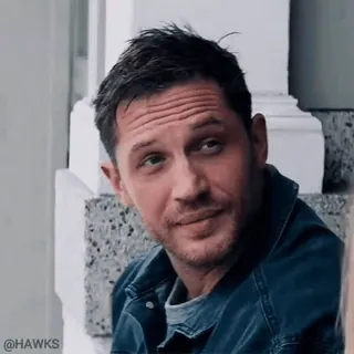 🙂 Tom Hardy актер, мужчина, портрет, фильм, знаменитость whatsapp sticker