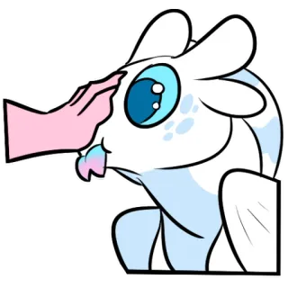 🤲 dessin animé, autocollant, créature, fantaisie, animal telegram sticker