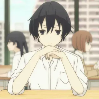 🥢 anime, boy, school, student, manga telegram sticker