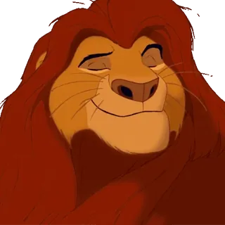 👍 Simba The Lion King singa, simba, the lion king, disney, kartun, hewan telegram sticker