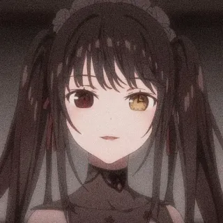 ⏳ Kurumi Tokisaki Date A Live อนิเมะ, ผู้หญิง, Date A Live, Kurumi Tokisaki, Waifu telegram sticker