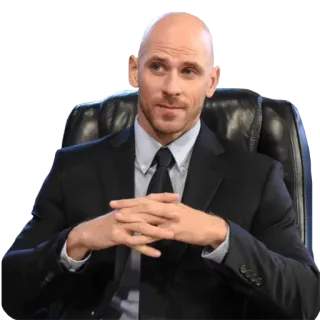 😉 Johnny Sins 大人, 俳優, 男, ハゲ, スーツ telegram sticker