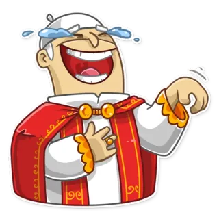 😂 cartoon, laughing, pointing, man, joke, emoji, funny telegram sticker
