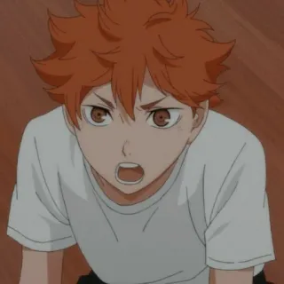 😤 Hinata Haikyuu!! Хината, Волейбол!!, Аниме, Манга, Волейбол, Шоё Хината telegram sticker