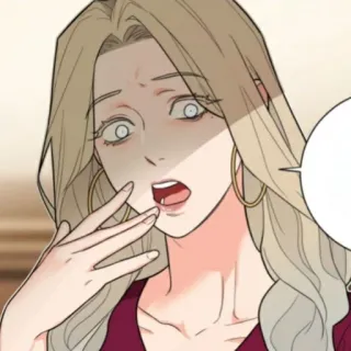 🌟 shocked, woman, blonde hair, expression, anxious telegram sticker