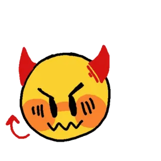 😈 Emoji diabo, Emoji zangado, Emoji, Demônio telegram sticker