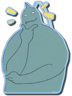 🤔 Alphonse Elric Fullmetal Alchemist อัลฟองเซ เอลริค, แขนกลคนแปรธาตุ, อนิเมะ, มังงะ, กำลังคิด, จิบิ, สติกเกอร์ telegram sticker