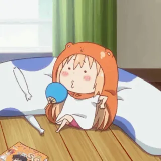 🌩 Anime, Chica, Linda, Dibujos animados, Personaje, Umaru telegram sticker
