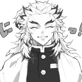 😁 Kyojuro Rengoku Demon Slayer どっ Anime, Mangá, Demon Slayer, Kyojuro Rengoku telegram sticker