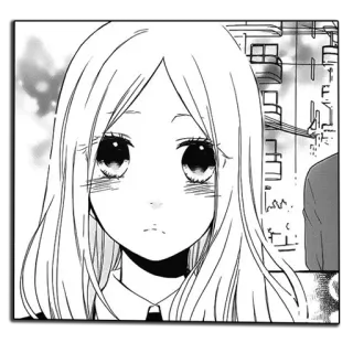🙁 Anime, Manga, Fille, Dessin, Portrait, Illustration telegram sticker