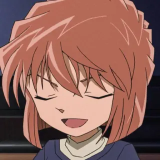 😄 anime, kreskówka, dziewczyna, portret, uśmiechnięta telegram sticker