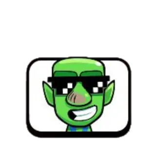 😎 Goblin gobelin, dessin animé, personnage, drôle, lunettes de soleil whatsapp sticker