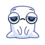 😩 blob, cute, sad, tired, cartoon whatsapp sticker